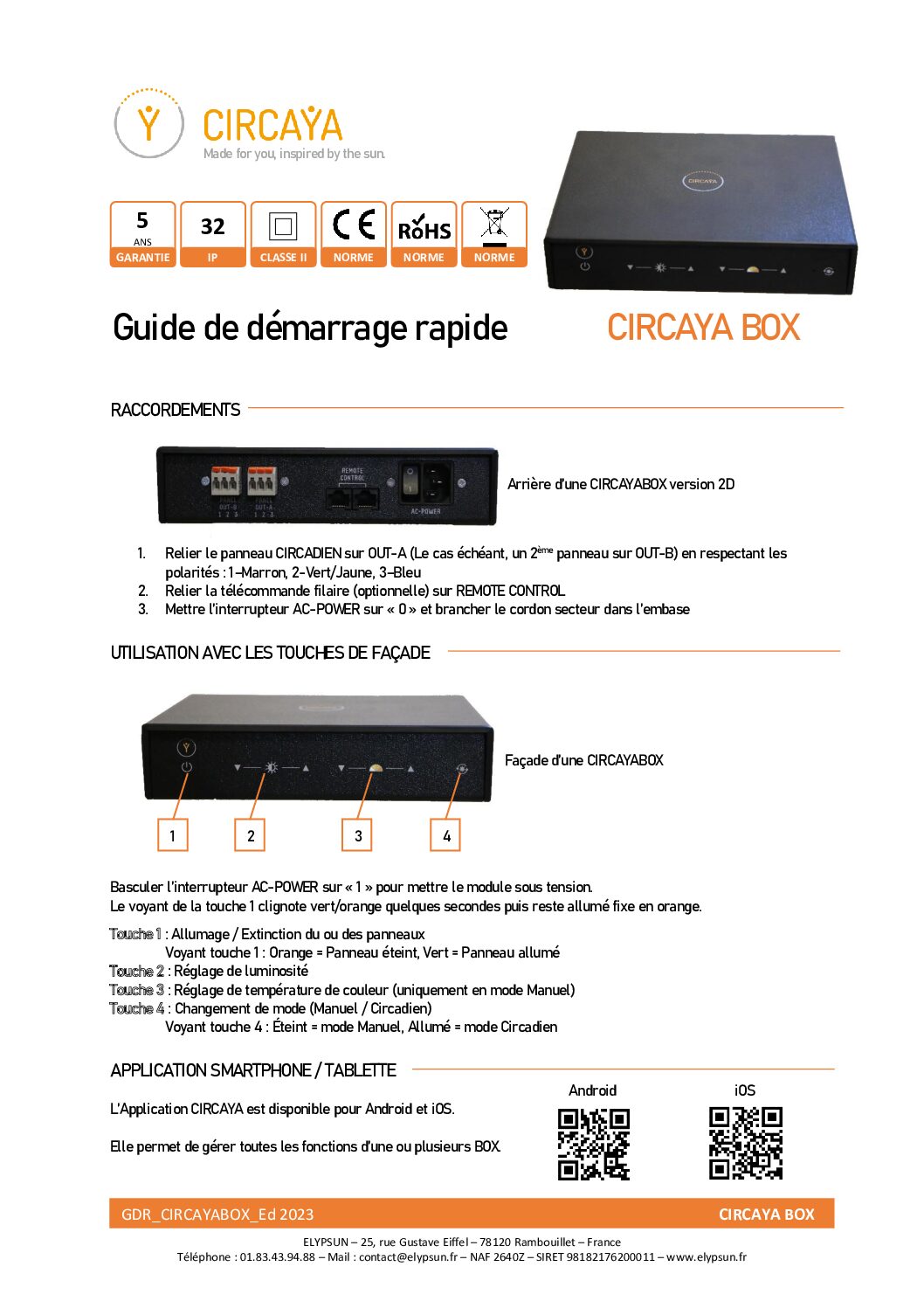 Guide Démarrage Rapide CircayaBox Ed2023